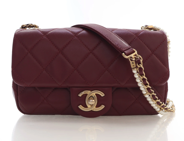 Chanel Pearl Chain Flap